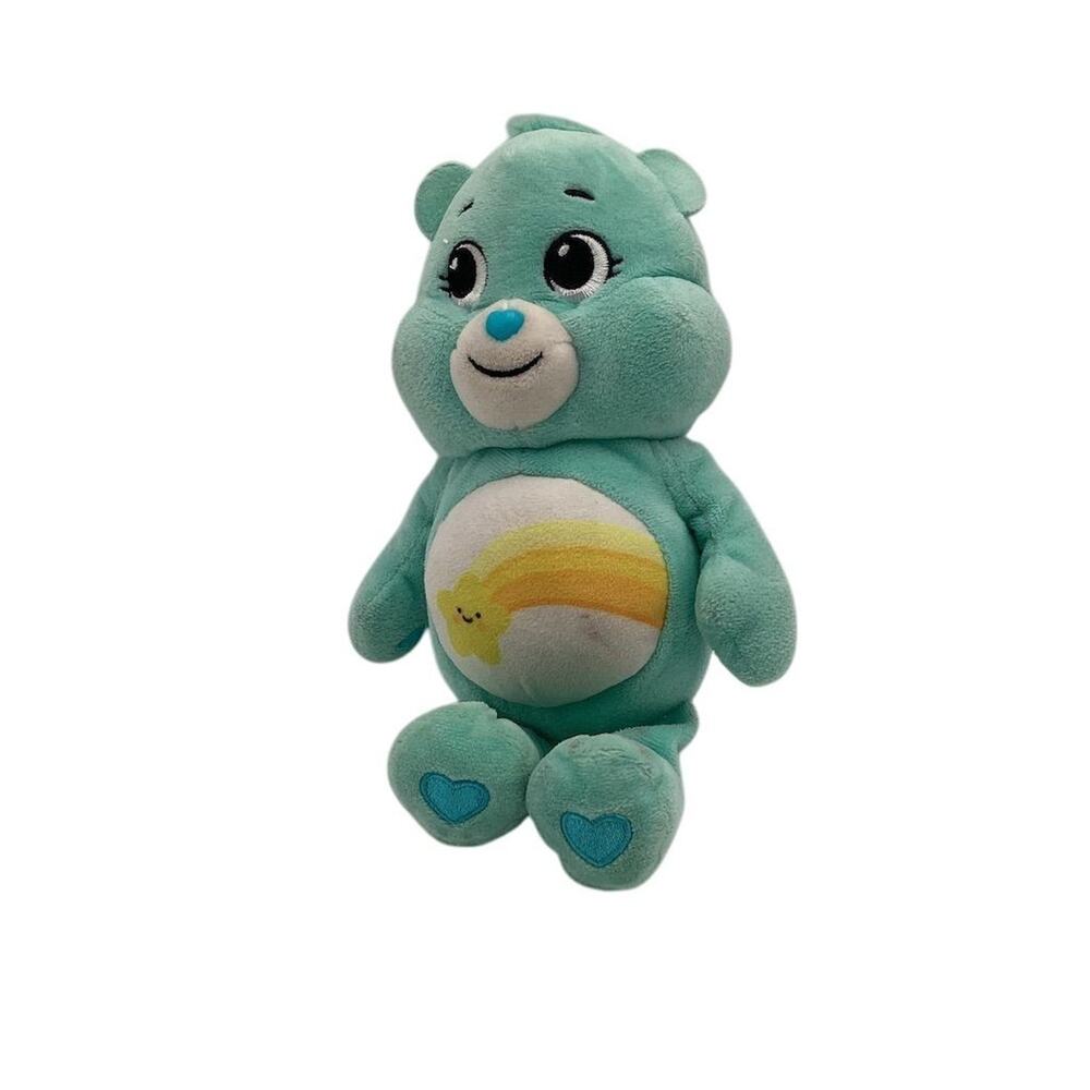 Care Bears Wish Bear Medium Plush Teal Soft Huggable‎ Toy